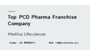 Top PCD Pharma Franchise Company