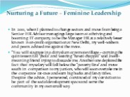 Nurturing a Future Feminine Leadership