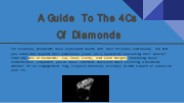 A Guide to the 4Cs of Diamonds