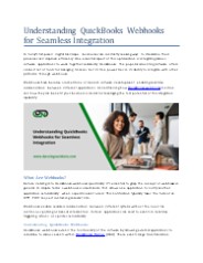 Understanding QuickBooks Webhooks for Seamless Integration