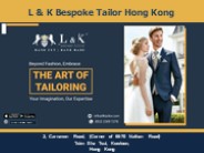 Custom Suit Online | L & K Bespoke Tailor