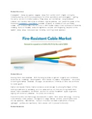 Fire-Resistant Cables market Innovations in Textile Maintenance Technology