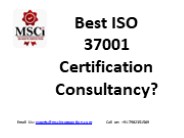 Best ISO 37001 Certification Consultancy?