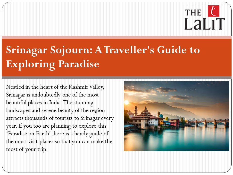Srinagar Sojourn: A Traveller's Guide to Exploring Paradise