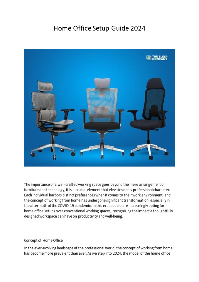 Home Office Setup Guide 2024