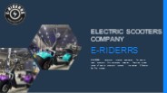 E-Riderrs - Electric Scooters Company