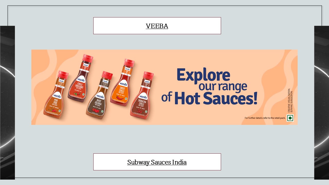 Subway sauces India