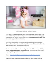 15 Best Indoor Photoshoot Locations Near Me