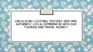 Tourism and travel agency (2)