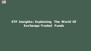 Invest Smarter, Not Harder: Explore ETF Funds Now!