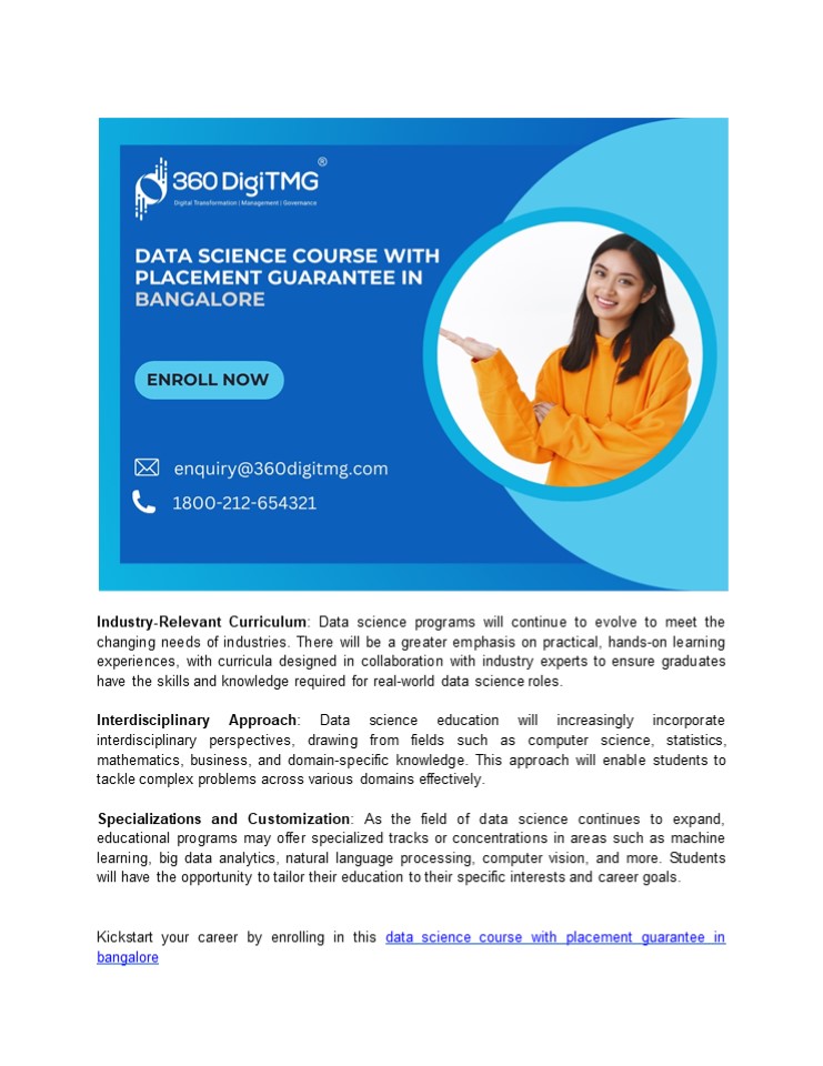 data science course with placement in bangalore
