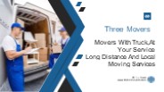 Movers with Truck Services