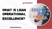 What is lean operational excellence? - Mech Minds