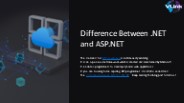 Difference Between .NET and ASP.NET.pptx