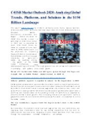 C4ISR Market Outlook 2028