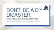 Signs You Need Professional Garage Door Repair