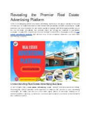 Revealing the Premier Real Estate Advertising Platform