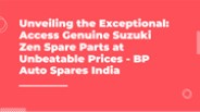 Genuine Suzuki Zen Spare Parts