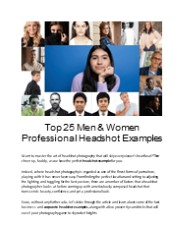 Top 25 Men & Women Professional Headshot Examples