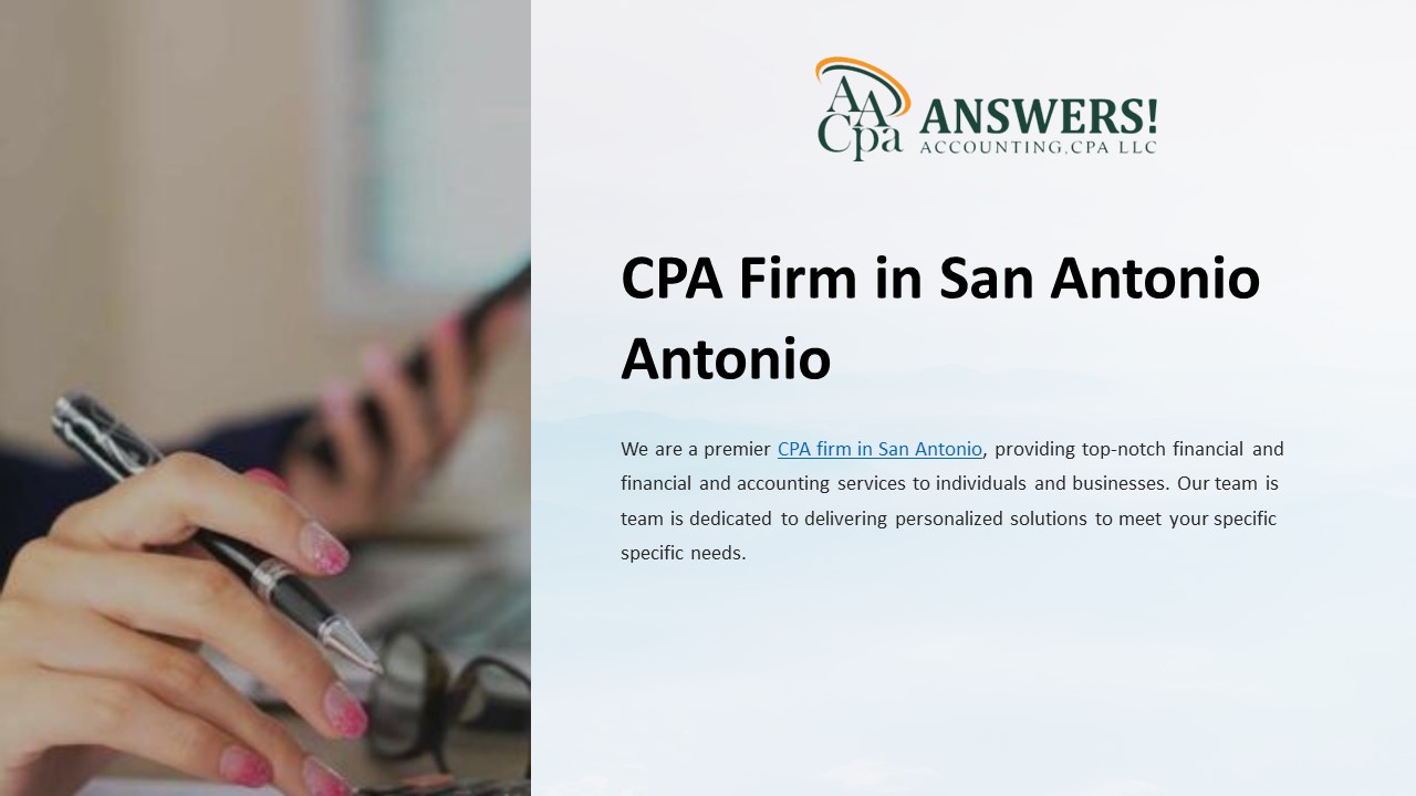 Find CPA in San Antonio - Answers Accounting CPA