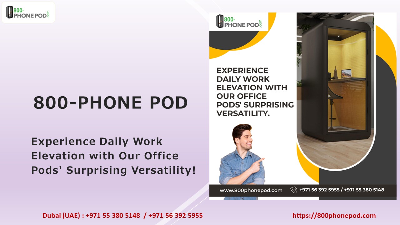 Experience Daily Work Elevation with Our Office Pods' Surprising Versatility!