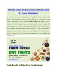 Adinath India: Some Health Benefits of Dry Fruits