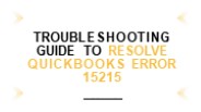 Effective Measures to Fix QuickBooks Update Error 15215
