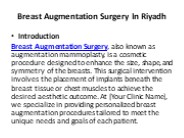 Breast Augmentation Surgery In Riyadh