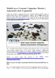 Multi-Layer Ceramic Capacitor Market | Automotive-led Expansion