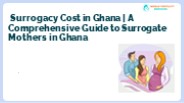 Surrogacy costs in Ghana