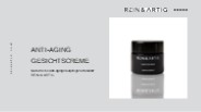 ANTI-AGING GESICHTSCREME: REIN & ARTIG