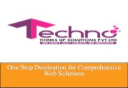 Technothinksup solutions company profile PPT.