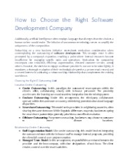 How to Choose the Right Software Development Company
