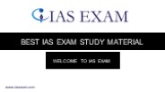 Best IAS Exam Study Material