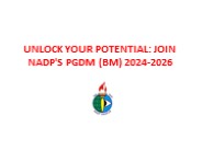 Unlock Your Potential: Join NADP's PGDM (BM) 2024-2032