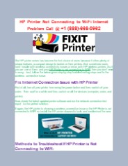 HP Printer Not Connecting to Wi-Fi