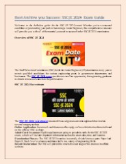 Best Archive you Success: SSC JE 2024 Exam Guide