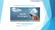 Flight Booking API Cost