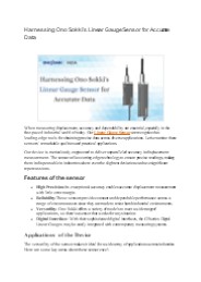 LVDT | Linear Gauge Sensor