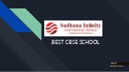 Sadhana Infinity International School