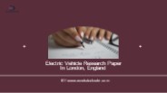 Electric Vehicle Research Paper In London,England