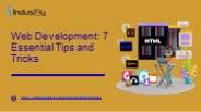 Web Development 7 Essential Tips and tricks
