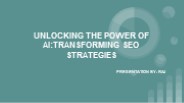 "AI-Driven SEO: Navigating the Future of Search"