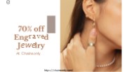70% off Engravable Jewelry At Chainsonly