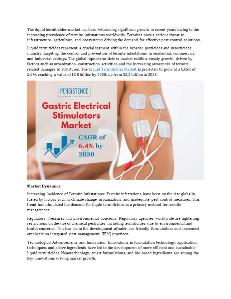 Innovative Solutions Dominate Liquid Termiticides Market Landscape