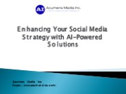 Enhancing Your Social Media Strategy | Acumens Media Inc.