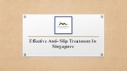 Effective Anti- Slip Treatment In Singapore