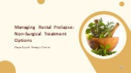 Managing Rеctal Prolapsе: Non-Surgical Trеatmеnt Options