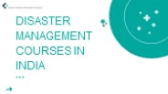 disaster management courses in india