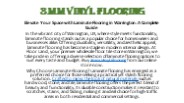 3mm Vinyl Flooring